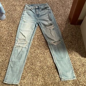 American eagle jeans, light wash, 000